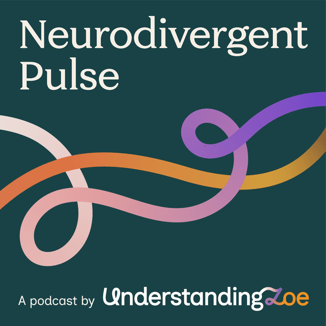 The Neurodivergent Pulse podcast cover art, hosted by Laetitia Andrac.