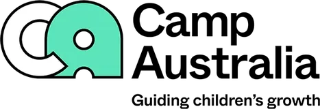Camp Australia logo, Australia's leading outside school hours care provider partnering with Understanding Zoe